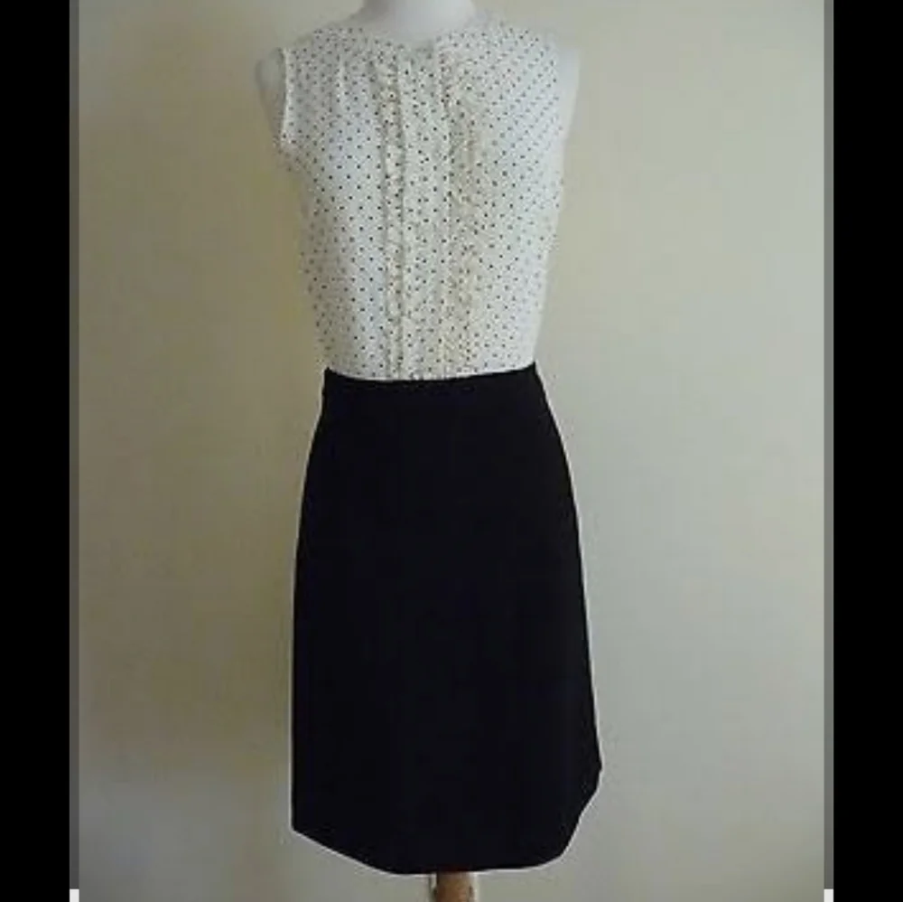 J.crew Elegant Black & Cream Women's Skirt